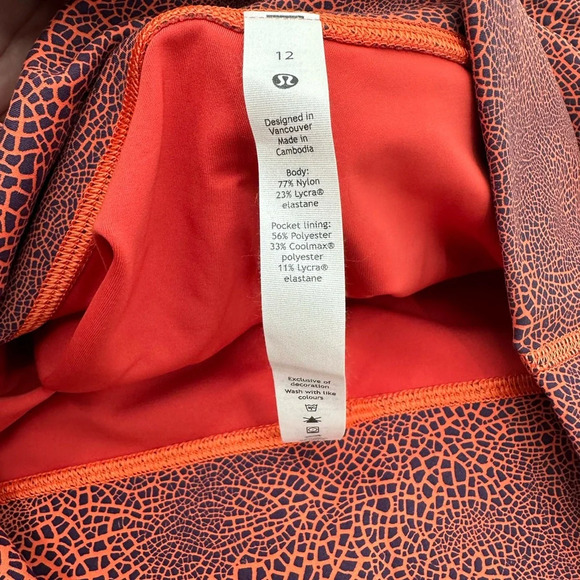 Lululemon Wunder Train High Rise Crop 23” Leggings NWT Orange Larkspur - Picture 8 of 10